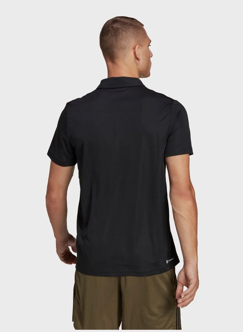 Adidas train essentials training men polo t-shirt